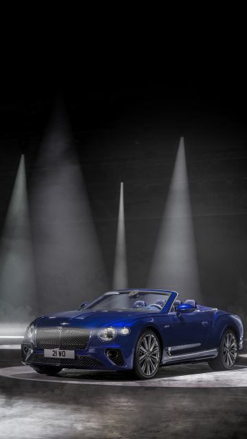 Bentley Continental GT Speed, Convertible, 2021, Dark background