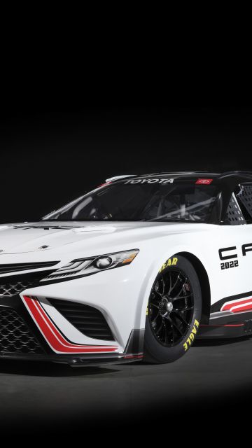 Toyota TRD Camry, NASCAR Race Car, 2021, Dark background, 5K
