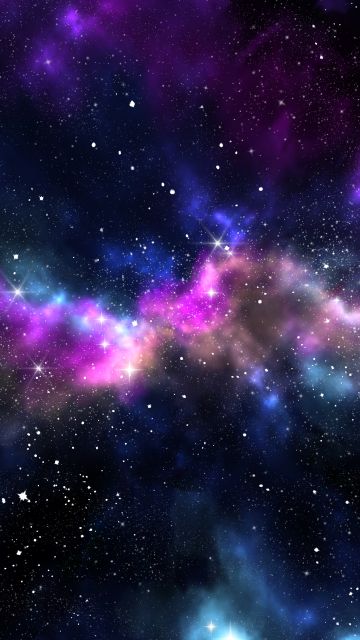 Galaxy, Colorful, Milky Way, Stars, Deep space, Astronomy, Nebula