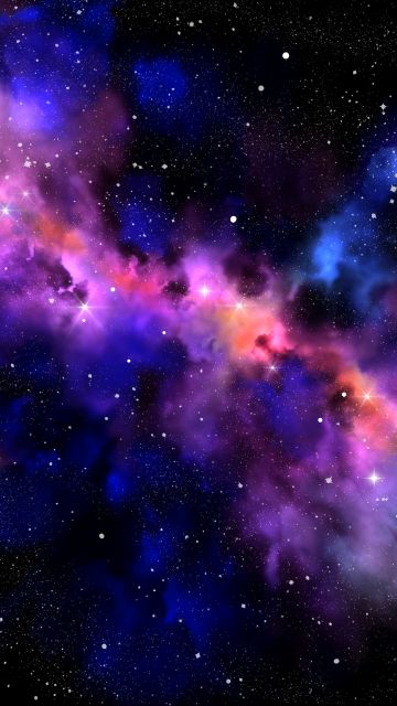 Galaxy, Milky Way, Stars, Deep space, Colorful, Astronomy, Nebula