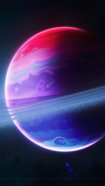 Planet, Rings of Saturn, Colorful, Astronomy, Ultrawide, Dual Monitor, Panorama