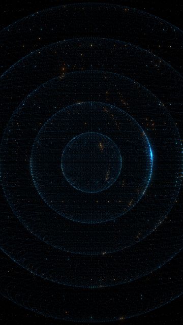 Particles, Circles, Dark, AMOLED