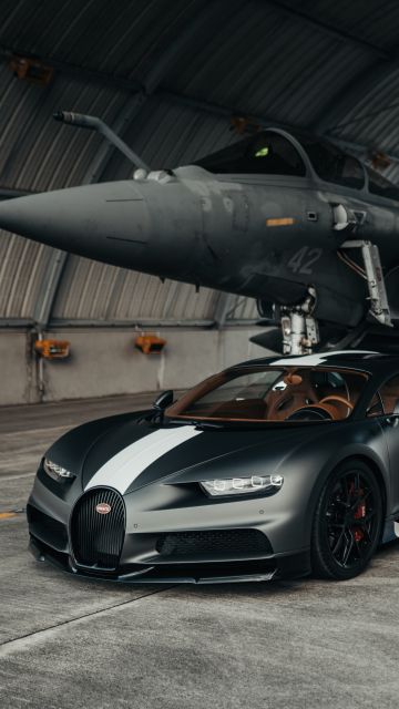 Dassault Rafale, Bugatti Chiron Sport Les Légendes du Ciel, Hyper Sports Cars, 2021, 5K, 8K