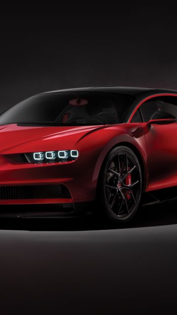Bugatti Chiron Sport, Dark background, Hypercars, Sports cars