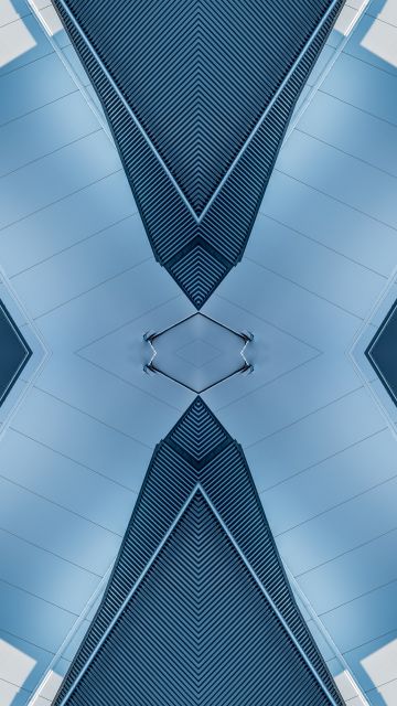 X Illustration, Ceiling, Mirrored, Modern architecture, Indoor, Symmetrical, Pattern, 5K, 8K