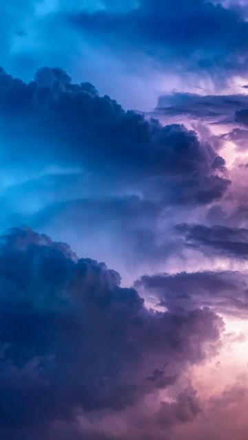 Thunderstorm, Lightning, Flashing, Stormy Clouds, Bad Weather, Cloudscape, 5K