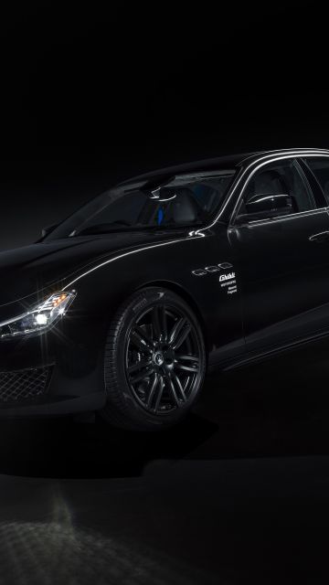 Maserati Ghibli Operanera by Fragment, 2021, Dark background, Black cars, 5K
