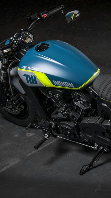 Indian Motorcycles Scout Bobber Sixty Neon, Tank Machine, Limited edition, 2021