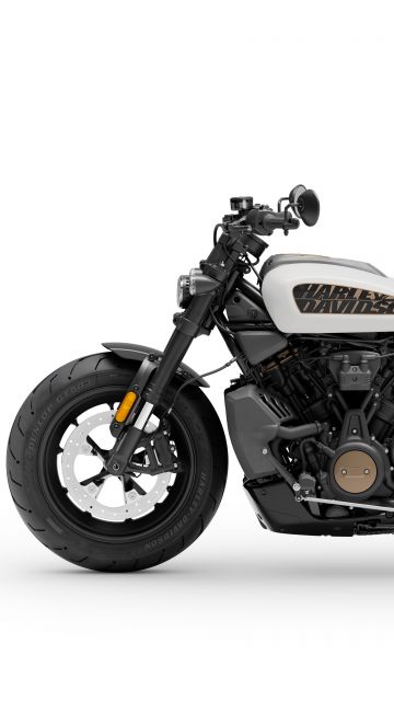 Harley-Davidson Sportster S, Motorbike, Cruiser motorcycle, 2021, 5K, 8K, White background