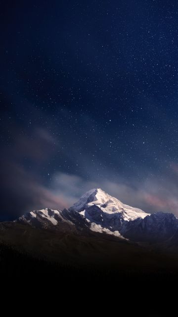 Swiss Alps, HDR, Mountains, Night, Milky Way, Starry sky, Night sky