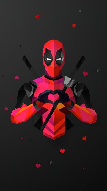 Deadpool, Marvel Superheroes, Dark background, Minimal art, Black background, Simple