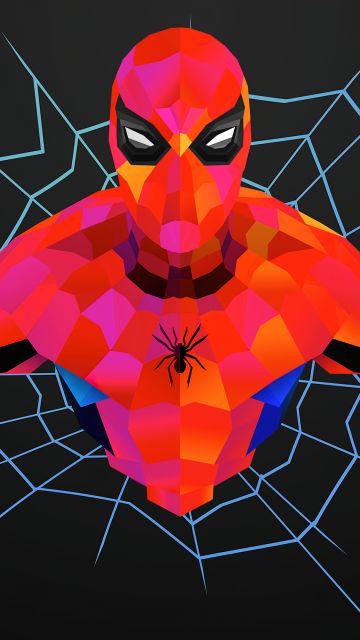 Spider-Man, Marvel Superheroes, Dark background, Spiderman