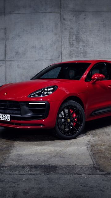 Porsche Macan GTS, 2021, Red cars