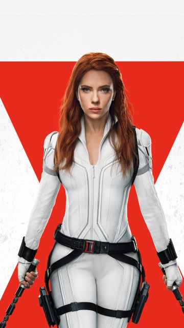 Scarlett Johansson, Black Widow, White background, Marvel Superheroes, 2021, 5K, 8K