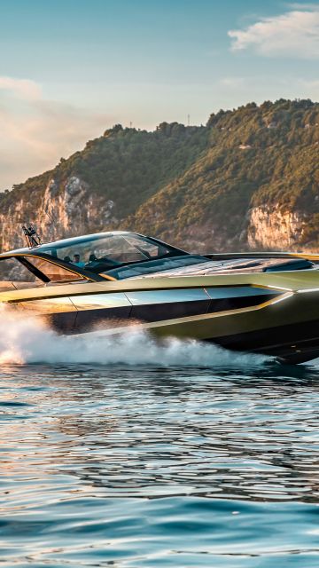 Tecnomar for Lamborghini 63, Superyacht, Motor yacht, Luxury yacht, 2021, 5K