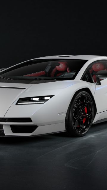 Lamborghini Countach LPI 800-4, Dark background, Hybrid cars, Electric Sports cars, 2022, 5K