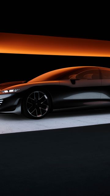 Audi grandsphere concept, 8K, Electric cars, Concept cars, 2021, Black background, 5K
