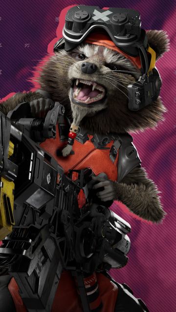 Marvel's Guardians of the Galaxy, Rocket Raccoon, 2021 Games, PC Games, PlayStation 4, PlayStation 5, Xbox One, Nintendo Switch, Xbox Series X and Series S