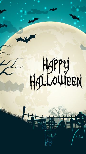 Happy Halloween, Haunted Castle, Scary, Halloween night, Halloween pumpkins, Bats