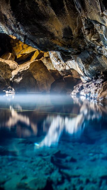 Grjótagjá, Iceland, Lava Cave, Hot Spring, Natural Phenomena, Famous Place, Tourist attraction, 5K
