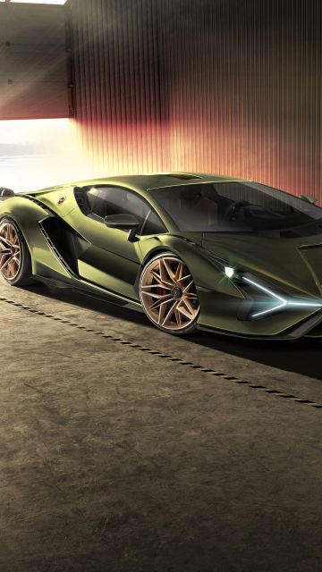 Lamborghini Sian, Hybrid sports car, 5K, 8K