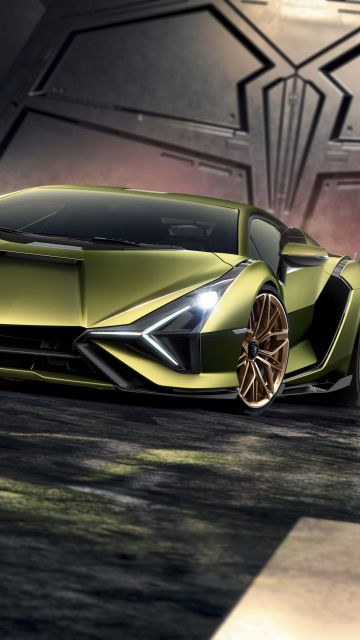 Lamborghini Sian, 8K, Hybrid sports car, 5K