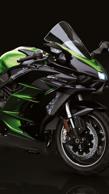 Kawasaki Ninja H2 SX, 5K, Sports bikes, 2022, Dark background