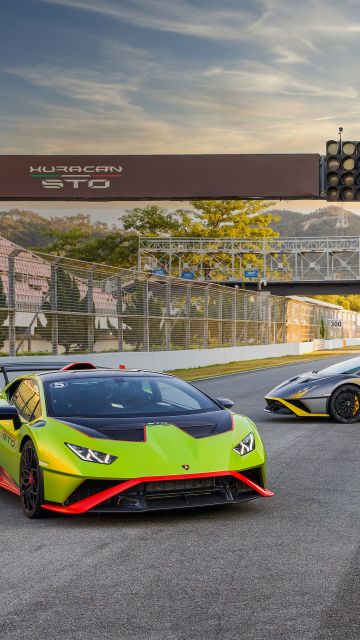 Lamborghini Huracán STO, 2021, Race track