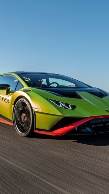 Lamborghini Huracán STO, 2021, Race track, 5K, 8K