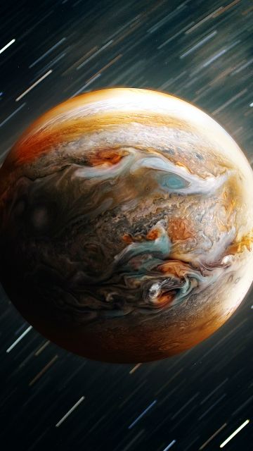 Jupiter, Planet, Digital Art, Timelapse, Astronomy, Outer space, Solar system, 5K