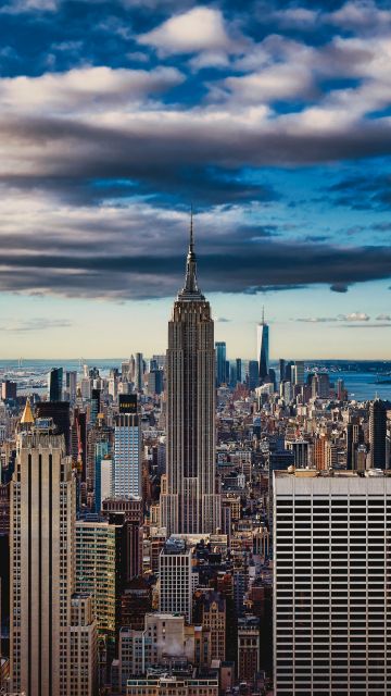 Empire State Building, New York City, Skyline, Manhattan, USA, 5K, 8K