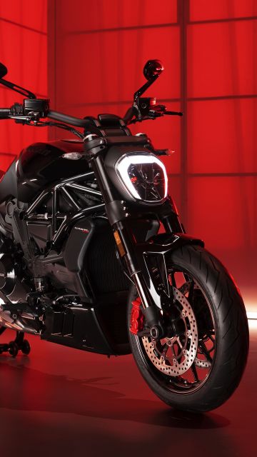 Ducati XDiavel Nera, 8K, Limited edition, Sports cruiser, Red background, 2022, 5K