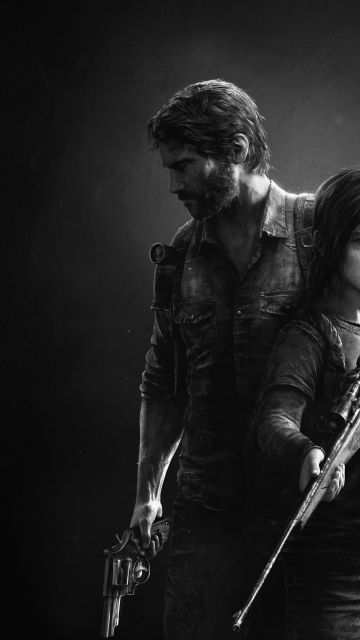 The Last of Us, Joel, Sarah, Passion, Dark background, Popular quotes