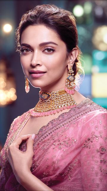 Deepika Padukone, Jewellery, Indian actress, Beautiful actress, Portrait, 5K, 2022