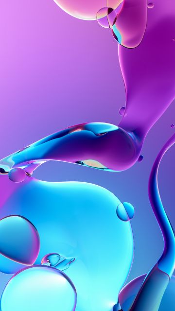 Fluidic, Aesthetic, Glossy, Gradient background, Purple background