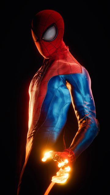 Spider-Man: Miles Morales, PlayStation 4, PlayStation 5, Marvel Comics, Black background, AMOLED, Spiderman