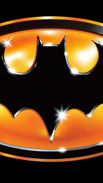 Bat-Signal, DC Comics, Black background, AMOLED, Batman