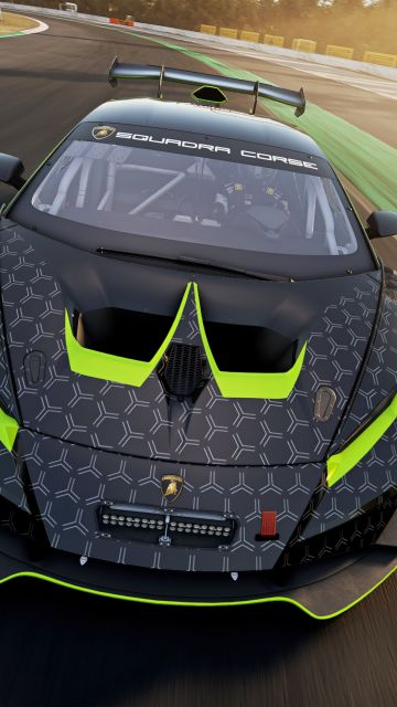 Lamborghini Huracán Super Trofeo EVO2, Lamborghini Squadra Corse, Lamborghini Esports, Race cars, Race track, 2022