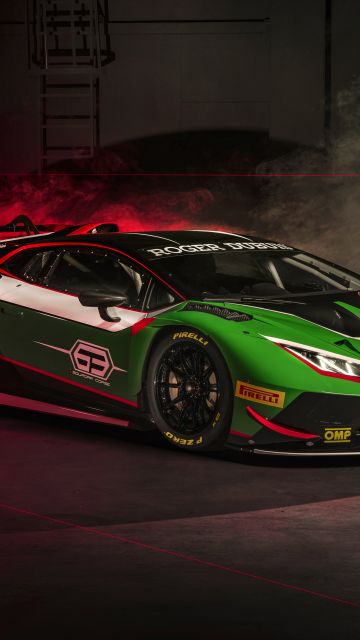 Lamborghini Huracán GT3 EVO2, Lamborghini Squadra Corse, Race cars, 2022, 5K