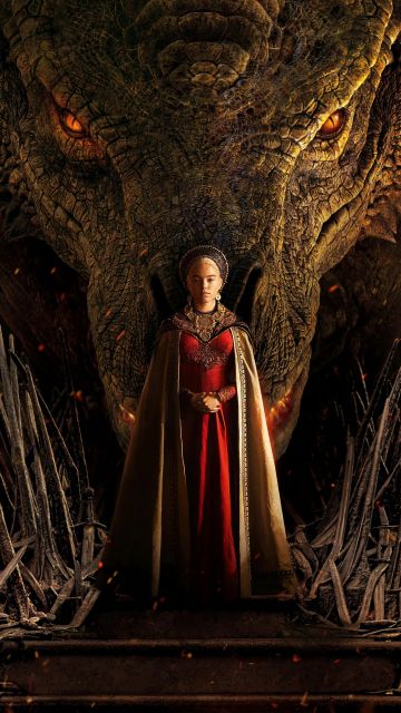 Milly Alcock, Princess Rhaenyra Targaryen, House of the Dragon, Syrax, TV series, HBO series, 2022 Series