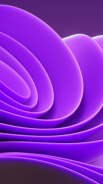 3D background, Windows 11, Purple background, Abstract background