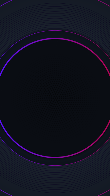 Neon circles, Hi-tech, Dark background, Loop, 5K, 8K, Dark aesthetic