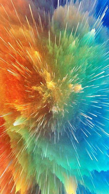 Color explosion, Color splash, Beautiful, Colorful, Particle explosion