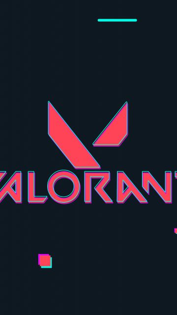Valorant, Logo, PC Games, 2022 Games, 5K, 8K