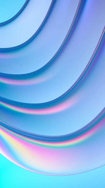 Gradient, Glass, Light, Abstract background, Blue background, 3D background