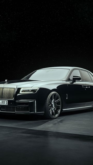 Spofec Rolls-Royce Black Badge Ghost, 2022, Dark background, 5K, 8K