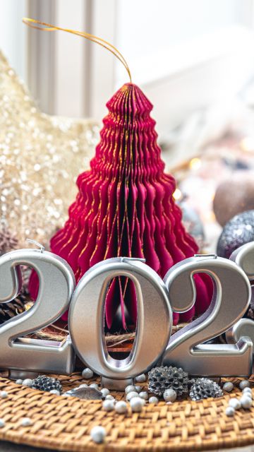 2023 New year, 5K, Happy New Year, Christmas decoration, Christmas background, Merry Christmas, Candles, Navidad, Noel