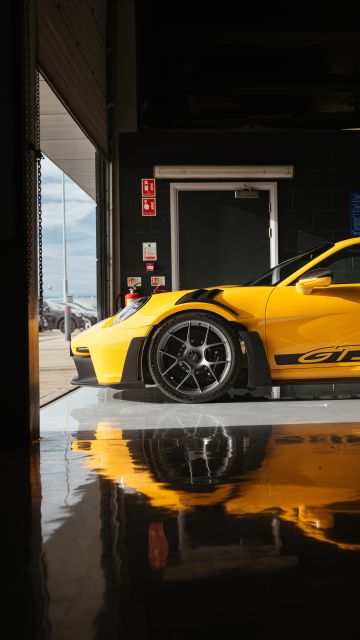 Porsche 911 GT3 RS, Weissach package, 2022, 5K, 8K