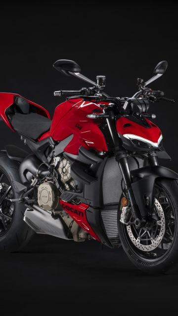 Ducati Streetfighter V4 S, 8K, Sports bikes, Dark background, 5K, 2023