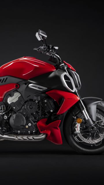 Ducati Diavel V4, 8K, 2023, Muscle cruiser, Sports bikes, Dark background, Sport cruiser